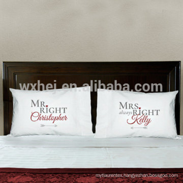 Couple pillow case, Custom pillow case, Fancy printed pillow cases